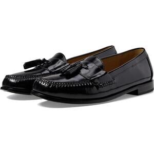 Cole Haan Mens Pinch Tassel Loafers US 10 XW EU 43 Black Leather NIB